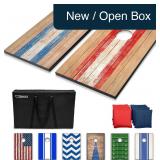 GoSports Cornhole Set 2 Boards 8 Bags Carry Case