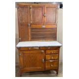 G.I. Sellers & Sons Oak Hoosier Cabinet