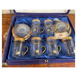 Interglass Gold & Platinum Tea Service