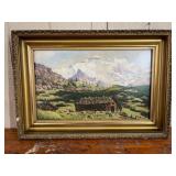 J. Schmid Alpine Landscape Chalets 1914