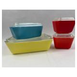 American Pyrex Primary Refrigerator Set