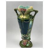 Austrian Amphora Majolica Floral Vase