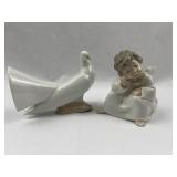 Pair Lladro Spanish Porc. Figurines
