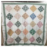 Mid-20th C. Monkey Wrench Quilt Top