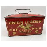 Union Leader Cut Plug Tobacco Pail Tin