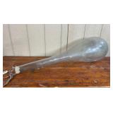 Blown Glass Teardrop Vessel w/ Rope