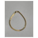 Italian 14K Gold Reversible Bracelet