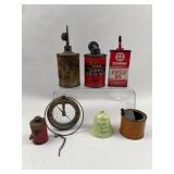 Municipal Co Compass & Vtg Oil Cans