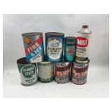 Vtg Shell & Quaker State Cans & Bottles