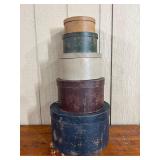 Set Painted Pasteboard Pantry Boxes