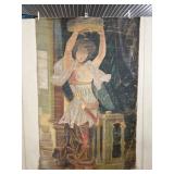 20th C. Orientalist Tambourine Tapestry