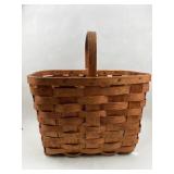 Splint Wood Gathering Basket w/ Handle