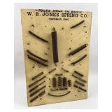 W.B. Jones Spring Co. Adv. Sample Board