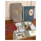 3 Postcard Albums & Early 20th C. Cards