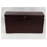 Painted Wooden Dome-Top Divided Chest