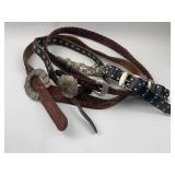 Western/Novelty Leather/Horsehair Belts