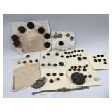 Kate Greenaway, Glass Buttons & Jewelry