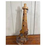 Hand Carved Wood Lighthouse Sculpture