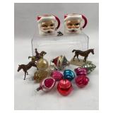 Japanese Santa Mugs, Glass & Horses