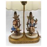 Goebel Hummel Apple Tree Boy/Girl Lamp