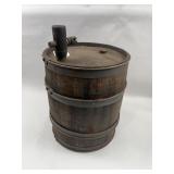 Antique Wood Keg w/ Spigot & Iron Hoops