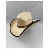 Straw Western Cattleman Hat w/ Concho