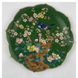 Meiji Cloisonne Birds & Flowers Platter