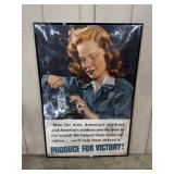 1942 Sheldon-Claire Co. WWII Poster