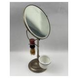 American Plated Metal Shaving Stand Set