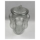 Planters Peanuts Four Corners Glass Jar