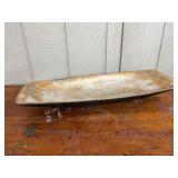 19th C. Painted Hand-Hewn Wooden Trough