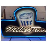Fallon Miller Lite & Time Neon Sign