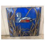Leaded Stained Glass Duck Marsh Window