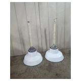 Pair R.&S. Co. N.Y. Industrial Pendants
