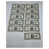Set US $2 Federal Reserve Notes, 2017 A