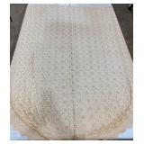 Irish Rose Cotton Crochet Tablecloth
