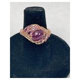 14K Rose Gold Multi Gem Cocktail Ring