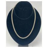 Sterling Silver Wheat Chain Necklace