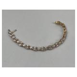14K Gold & Marquise Double Row Bracelet