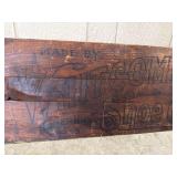 Whitcomb Shoe Co. Wood Advertising Sign