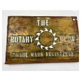 Matthews Brass Rotary Plow Stencil