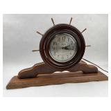 Sessions Ship Wheel Mantel Clock