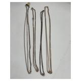 Four Victorian Gold-Filled Watch Chains