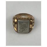 Marathon Hematite Centurion Signet Ring