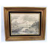 Civil War Ironclads Wood Engraving