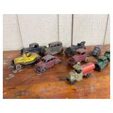 10 Vtg Tootsietoy & Austin Toy Vehicles