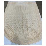 KEFCO Floral Medallion Lace Tablecloth