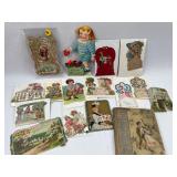 Dickens, Children Stories & Vtg Cards