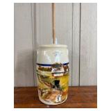 Fisher Butter Churn Landscape Stoneware