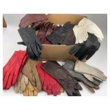 35 Pairs Leather & Fabric Gloves